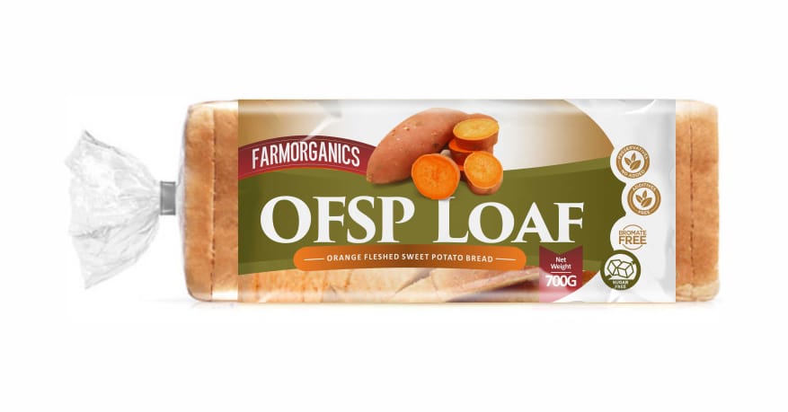 Orange-Fleshed Sweet Potatoes Bread Loaf